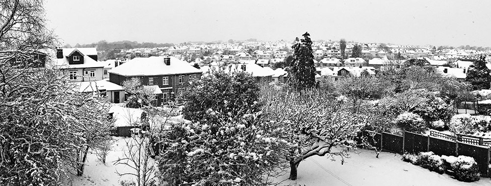 Bishopston in snow